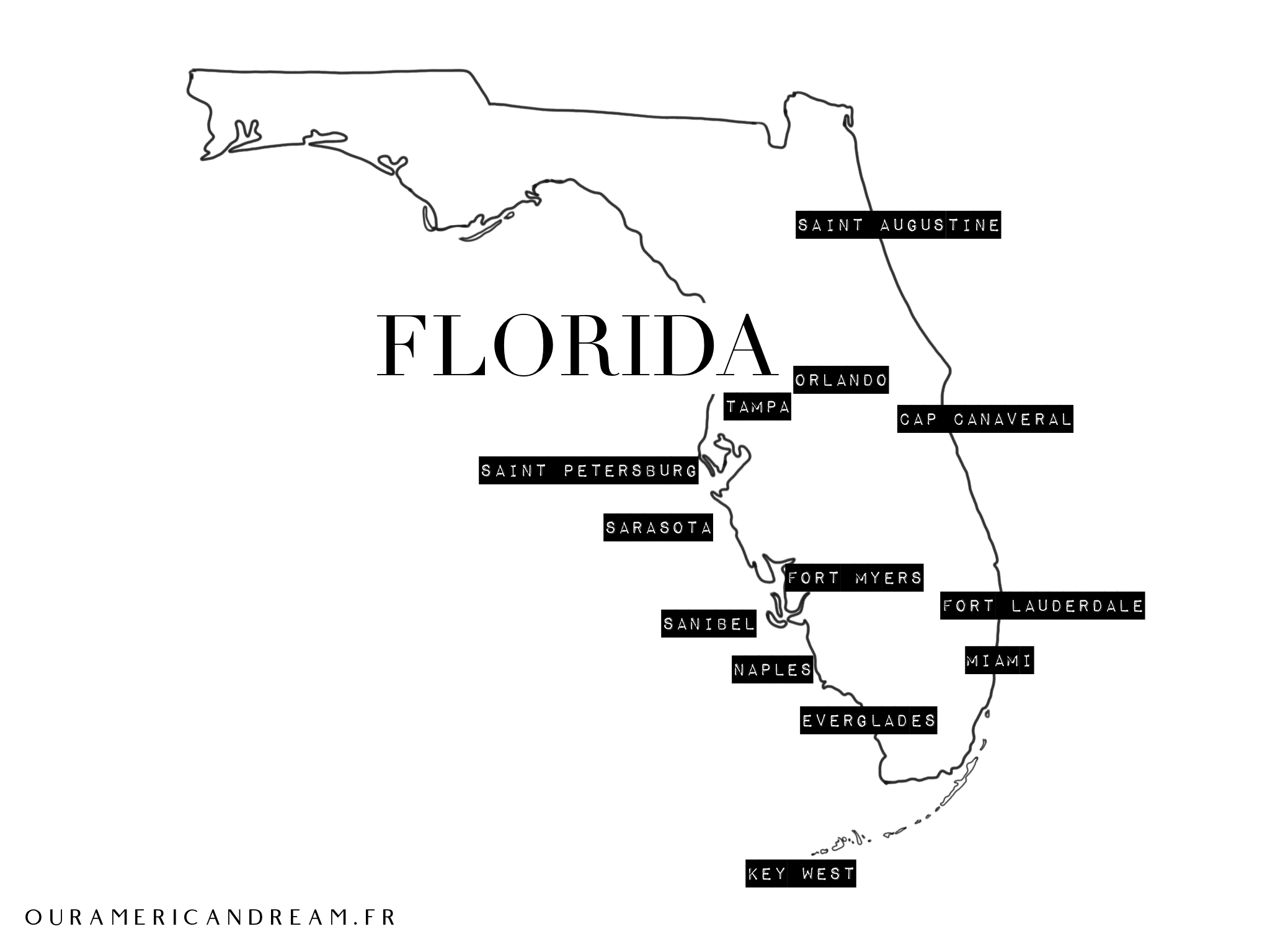 Itinéraire road trip Floride 