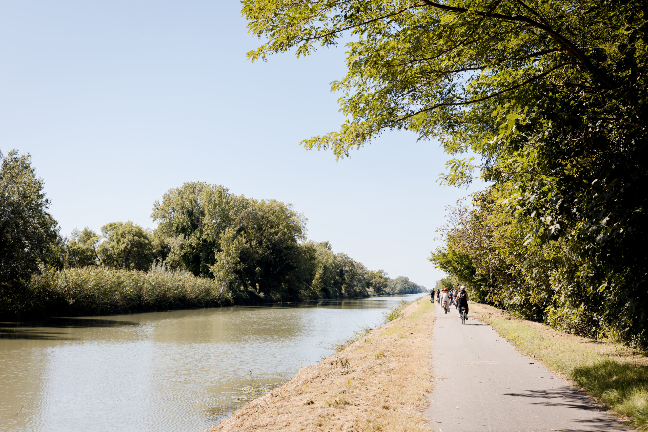 Faire du vélo sur la ViaRhona